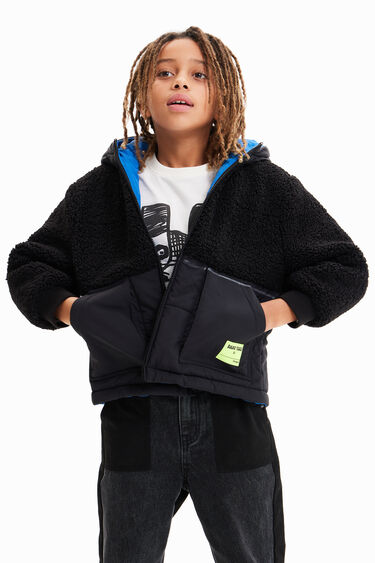 Chaqueta reversible capucha | Desigual