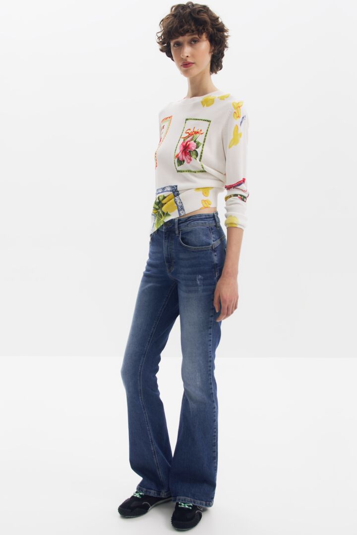 Tropical stamps sweater | Desigual