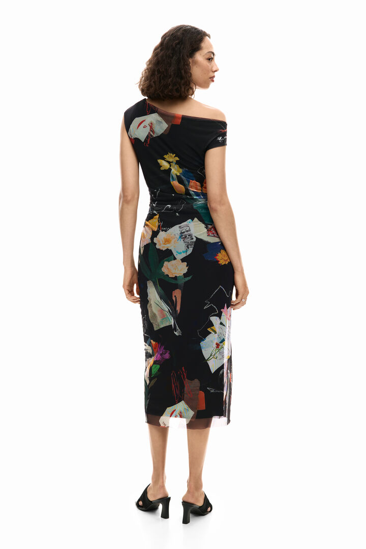 Vestido midi collage | Desigual