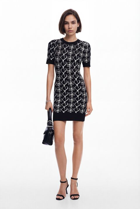 PRINTED MINI DRESS M. CHRISTIAN LACROIX