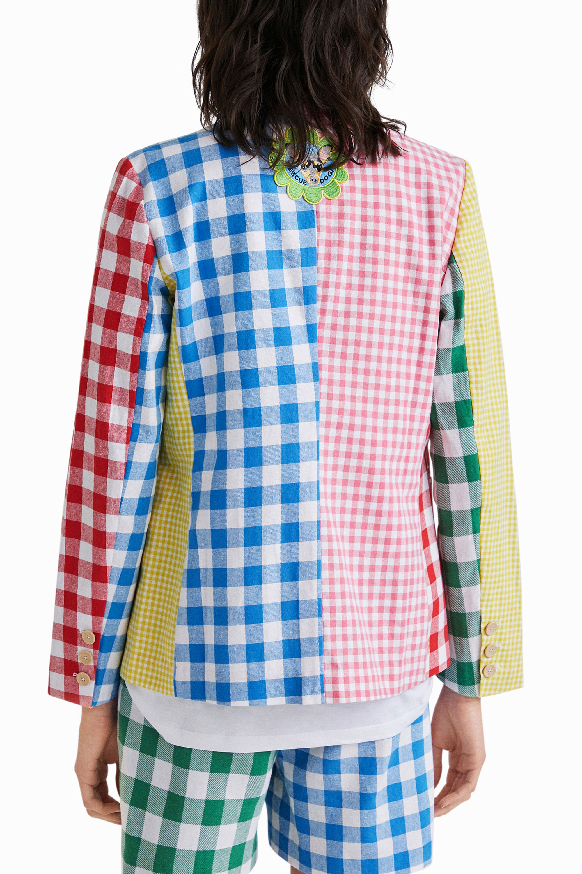 Johnson Hartig check patchwork blazer | Desigual.com