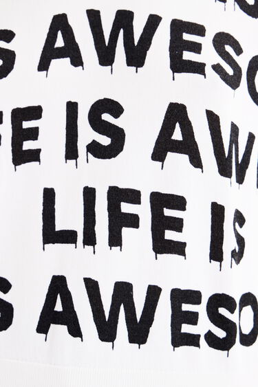 "Life is awesome" pullover | Desigual