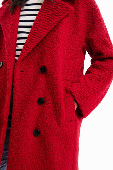 desigual manteau rouge