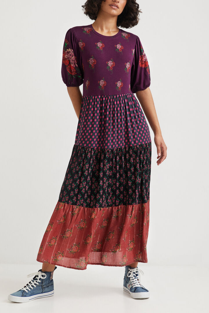 Vestido midi volantes | Desigual