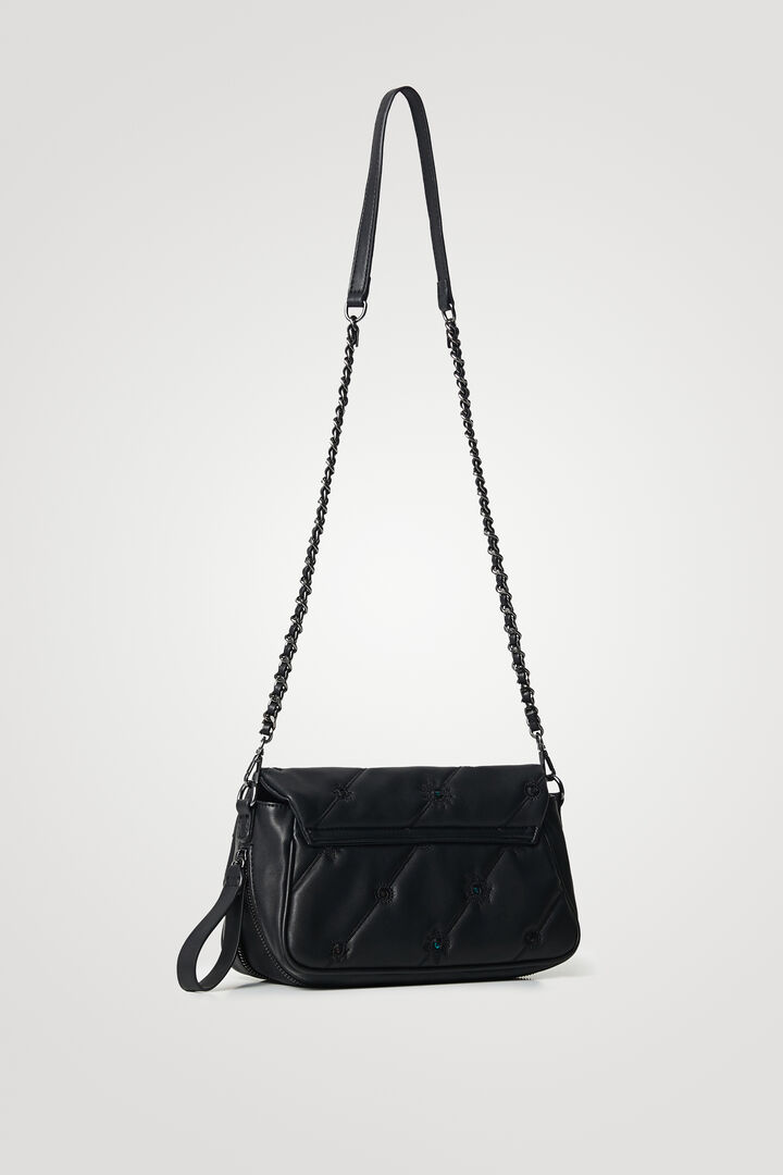 Bolso bandolera acolchado efecto piel | Desigual
