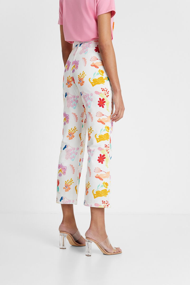 Capri trousers print | Desigual