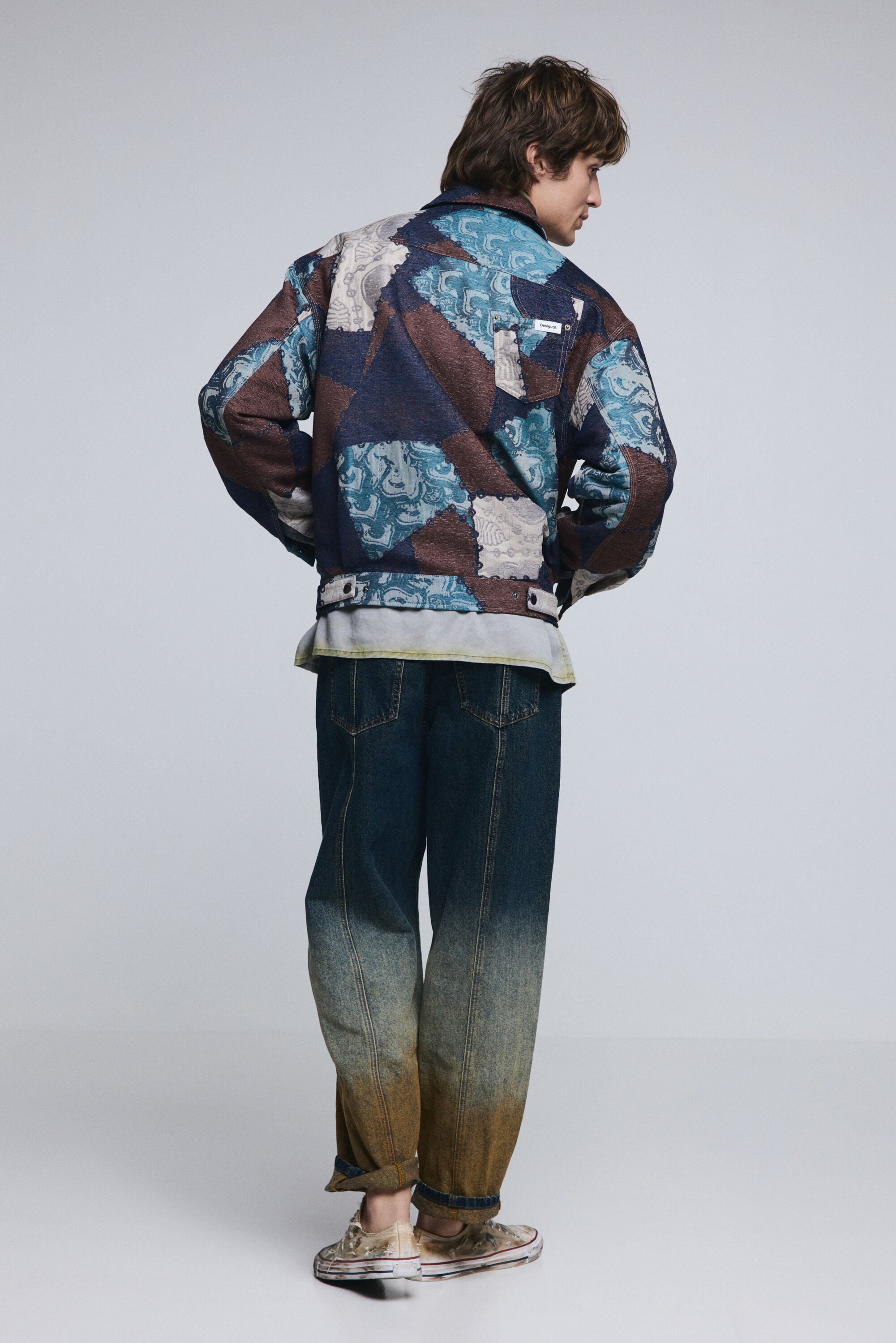 Mosaic jacket multicolour for men I Desigual.com
