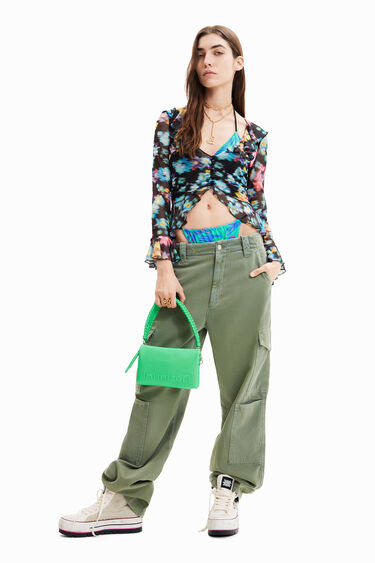 花柄 フリルTシャツ | Desigual