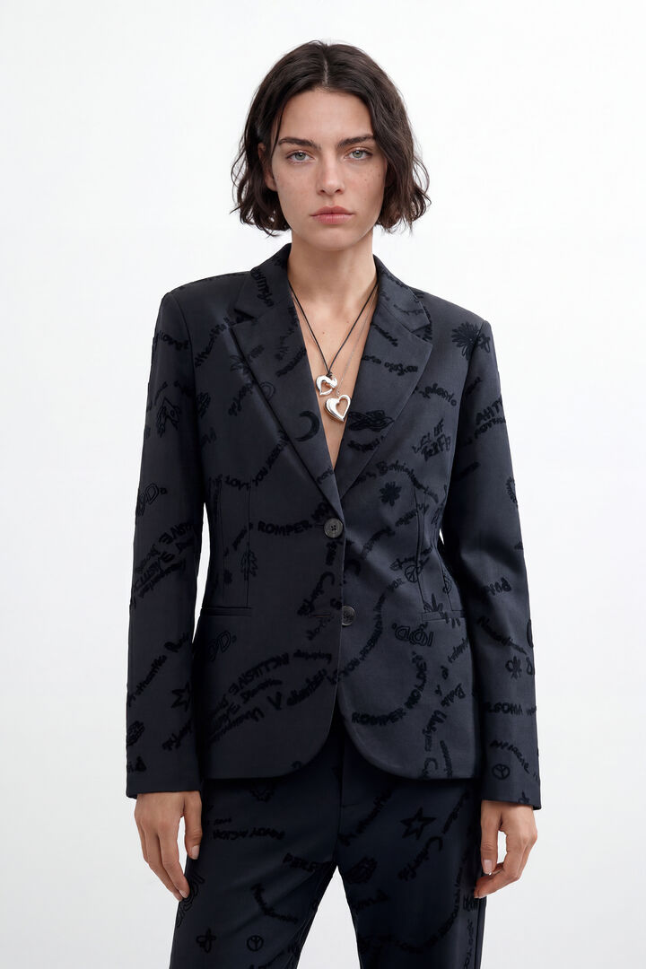 Blazer flocado