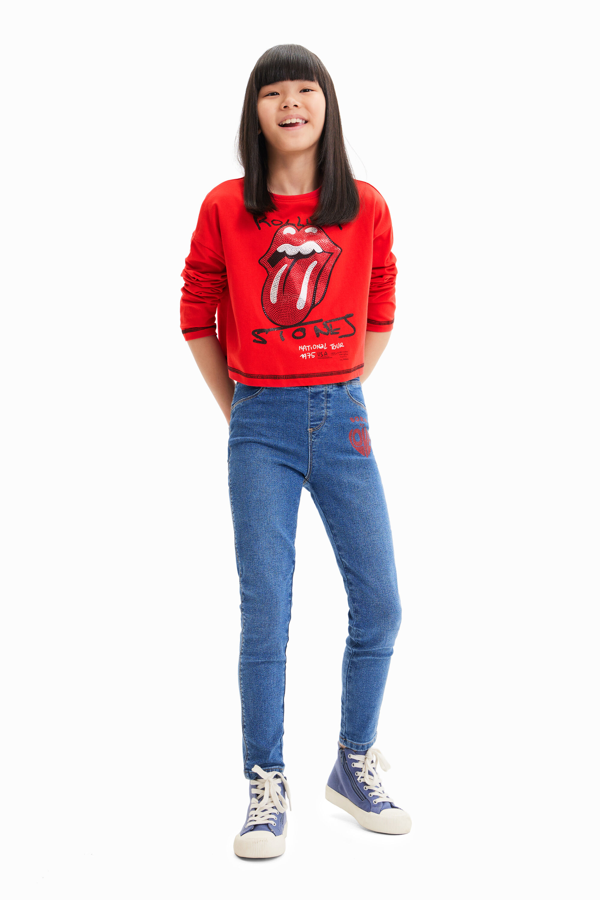 Tee shirt online rolling stones fille