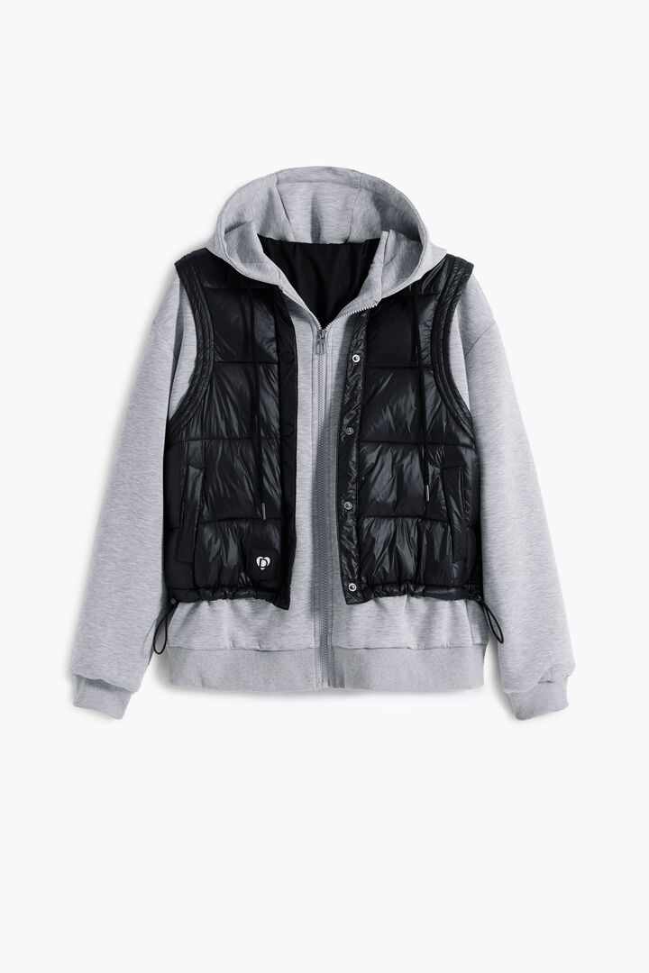 Sweat combiné avec gilet matelassé | Desigual