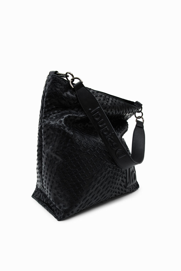 Large geometric bucket bag | Desigual