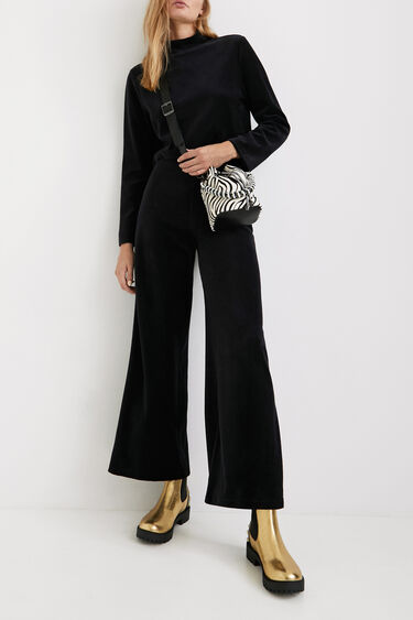 Pantalón campana aterciopelado | Desigual