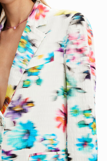 Blazer flors textura | Desigual