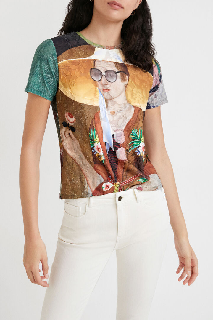Camiseta retrato obra de arte | Desigual