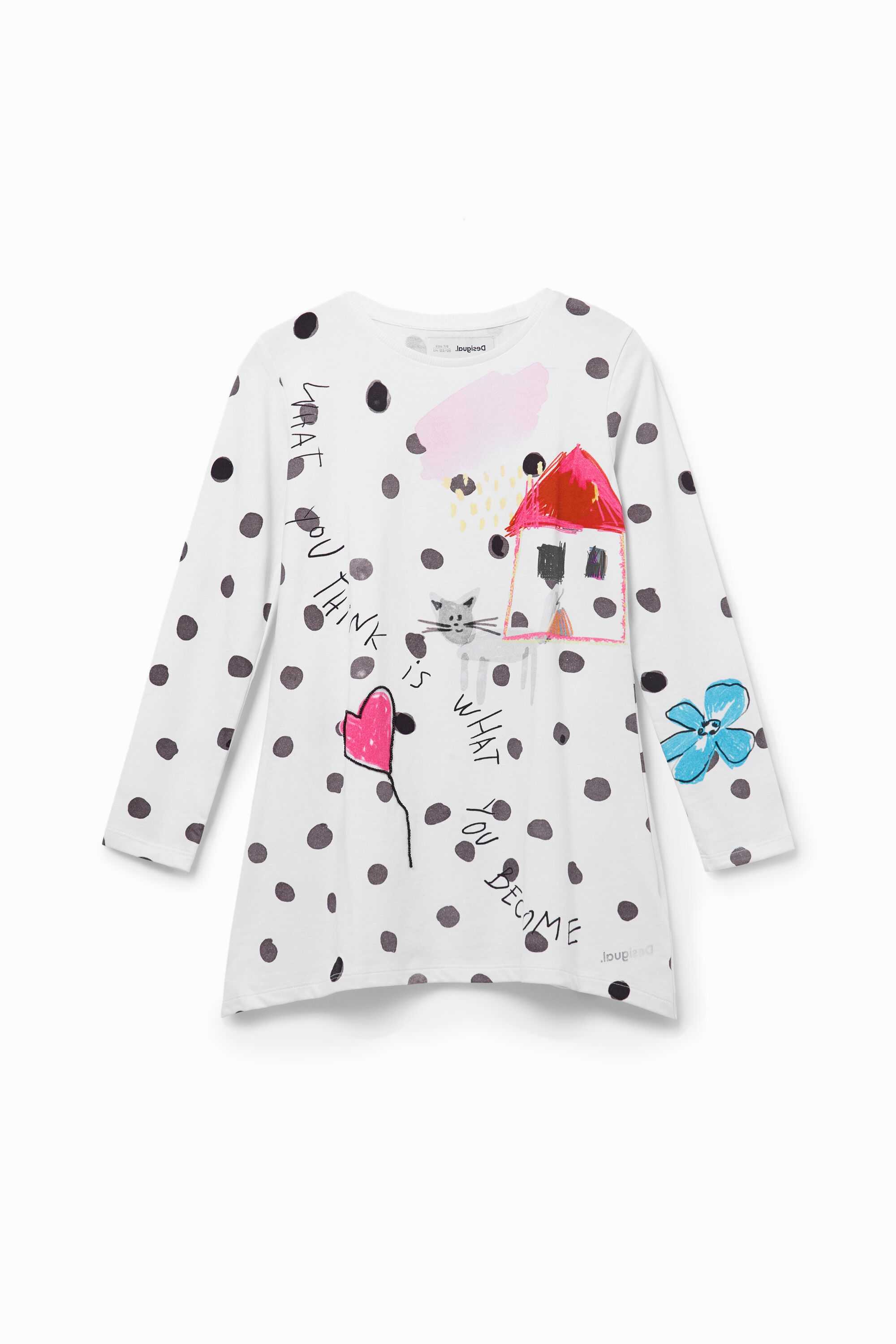 100% cotton long T-shirt