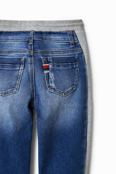 Hybrid denim jogger trousers | Desigual