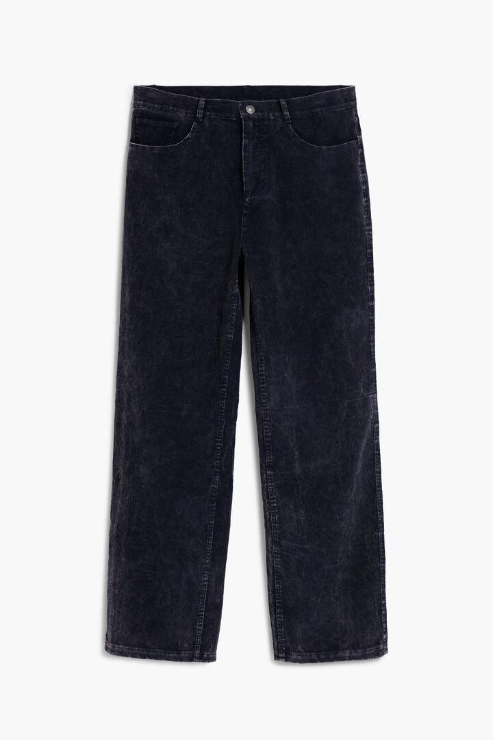 Pantaloni lunghi in velluto a coste lavato