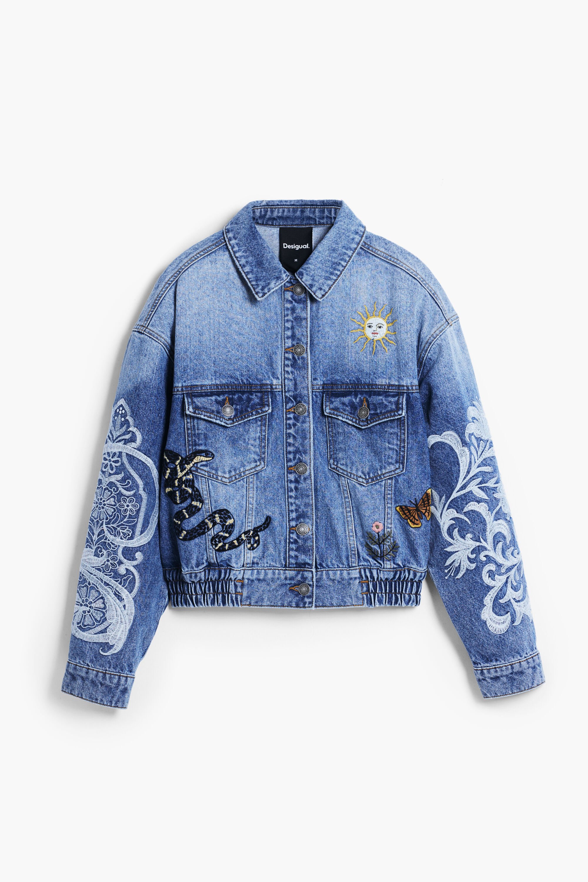 デシグアル Desigual デニムジャケット オリエンタル刺繍 刺繍入りデニムジャケット 女性用 I Desigual.com