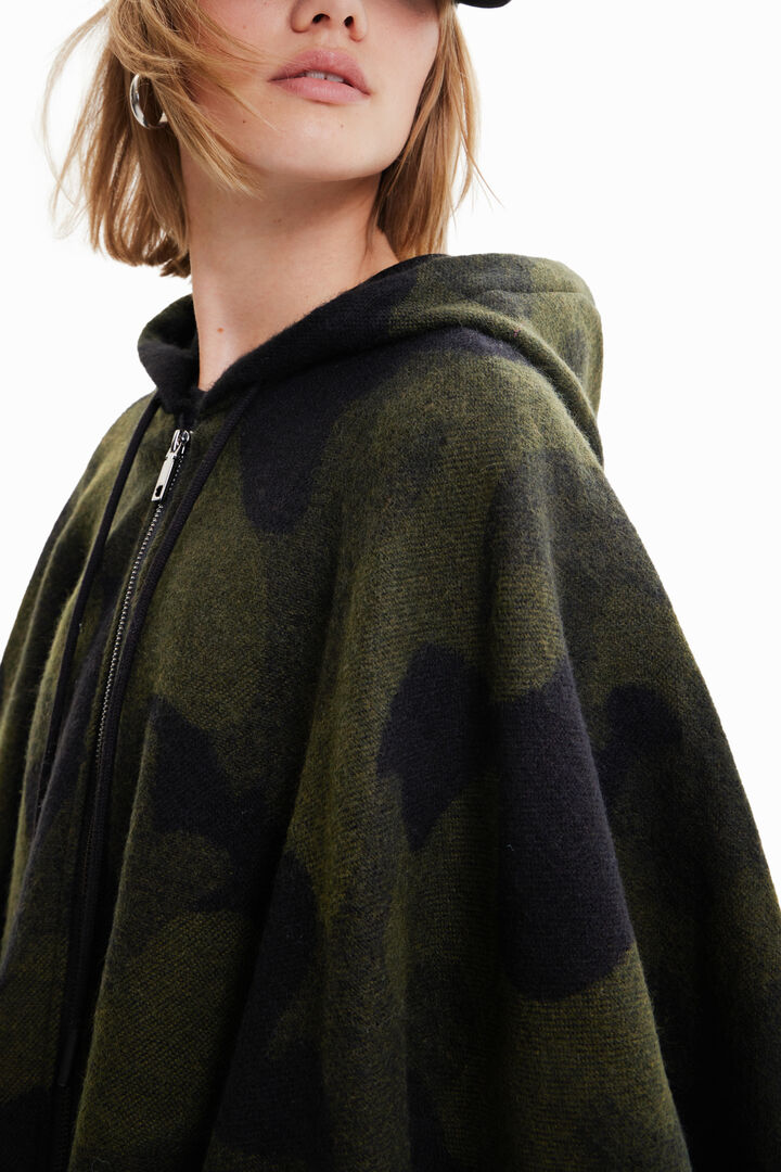 Military poncho | Desigual