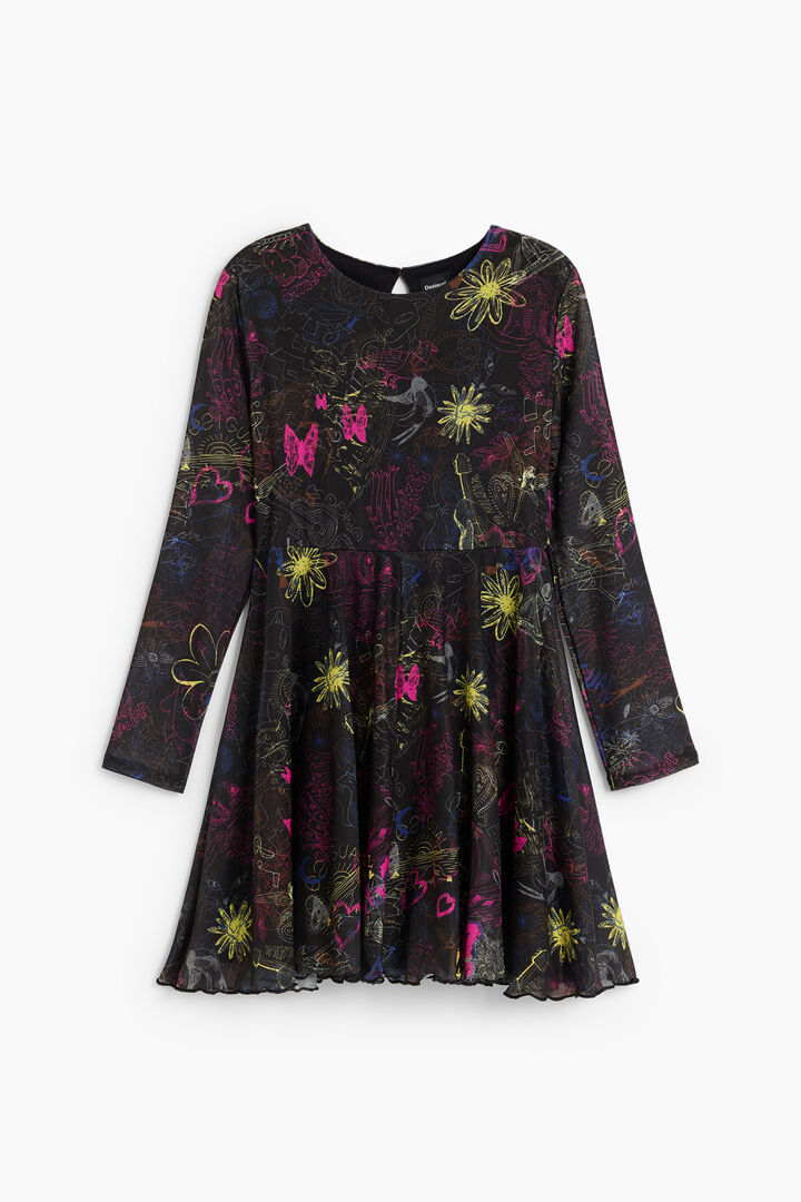Printed knit dress