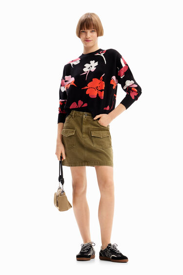 Predimenzionirani cvjetni pulover | Desigual