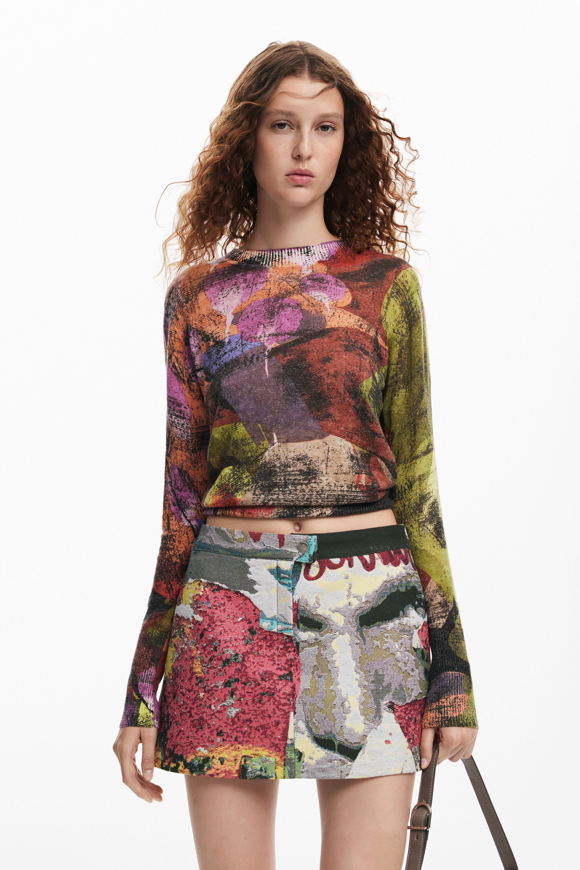 Jupe courte desigual sales