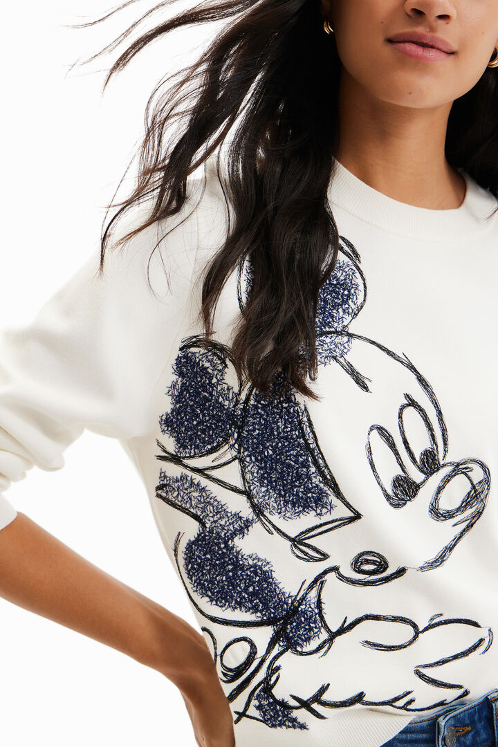 Mickey Mouse embroidered pullover | Desigual