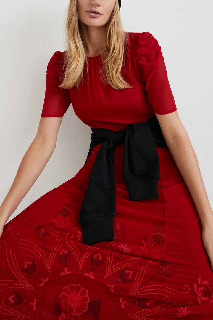 Midi haljina s izrezom na leđima | Desigual