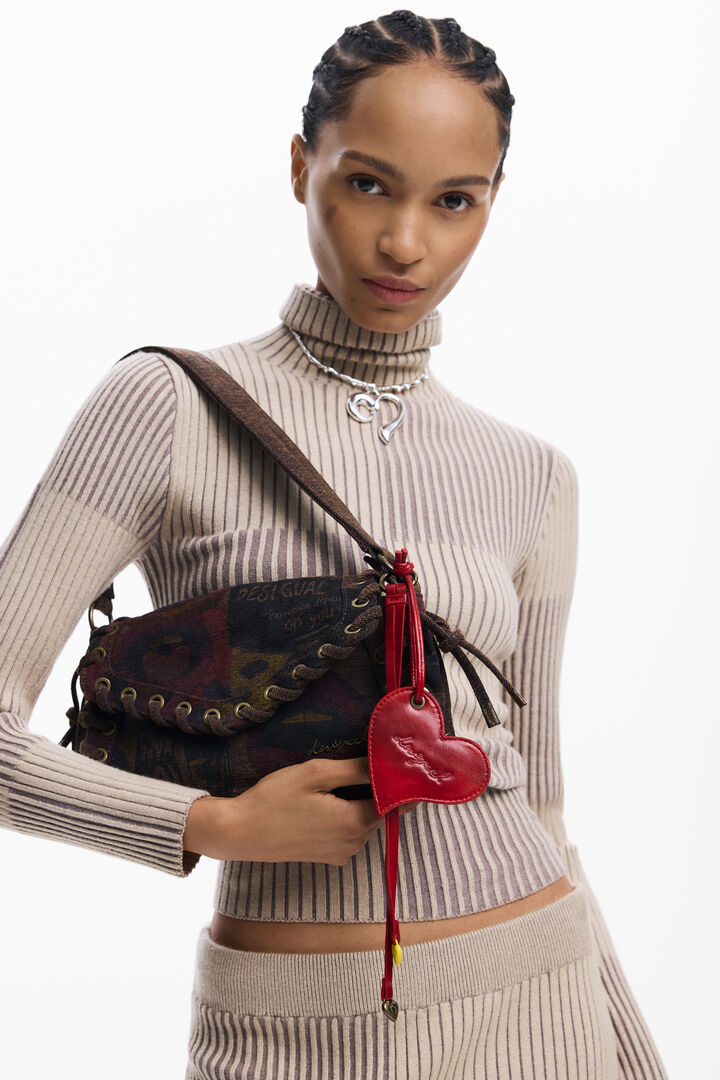 Middelgrote tas graffiti lippen