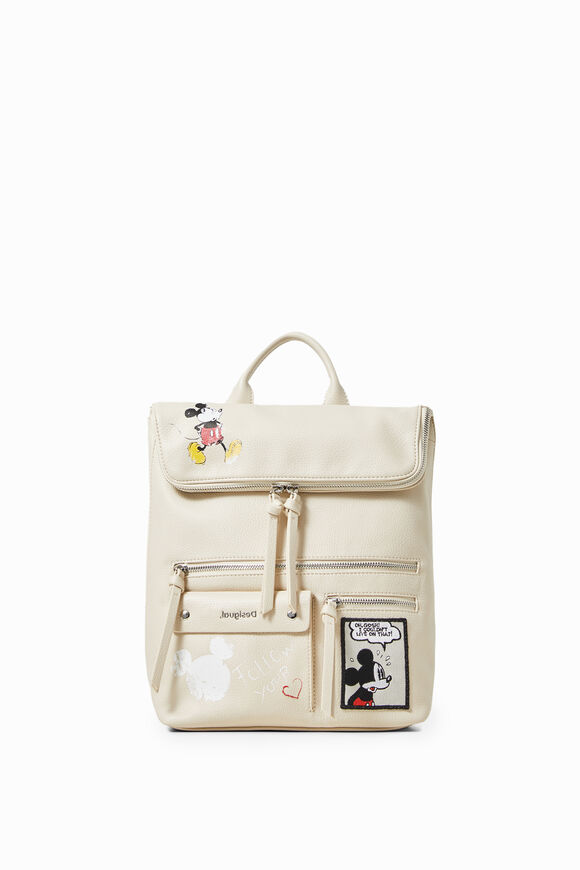 Mickey Mouse leather effect backpack