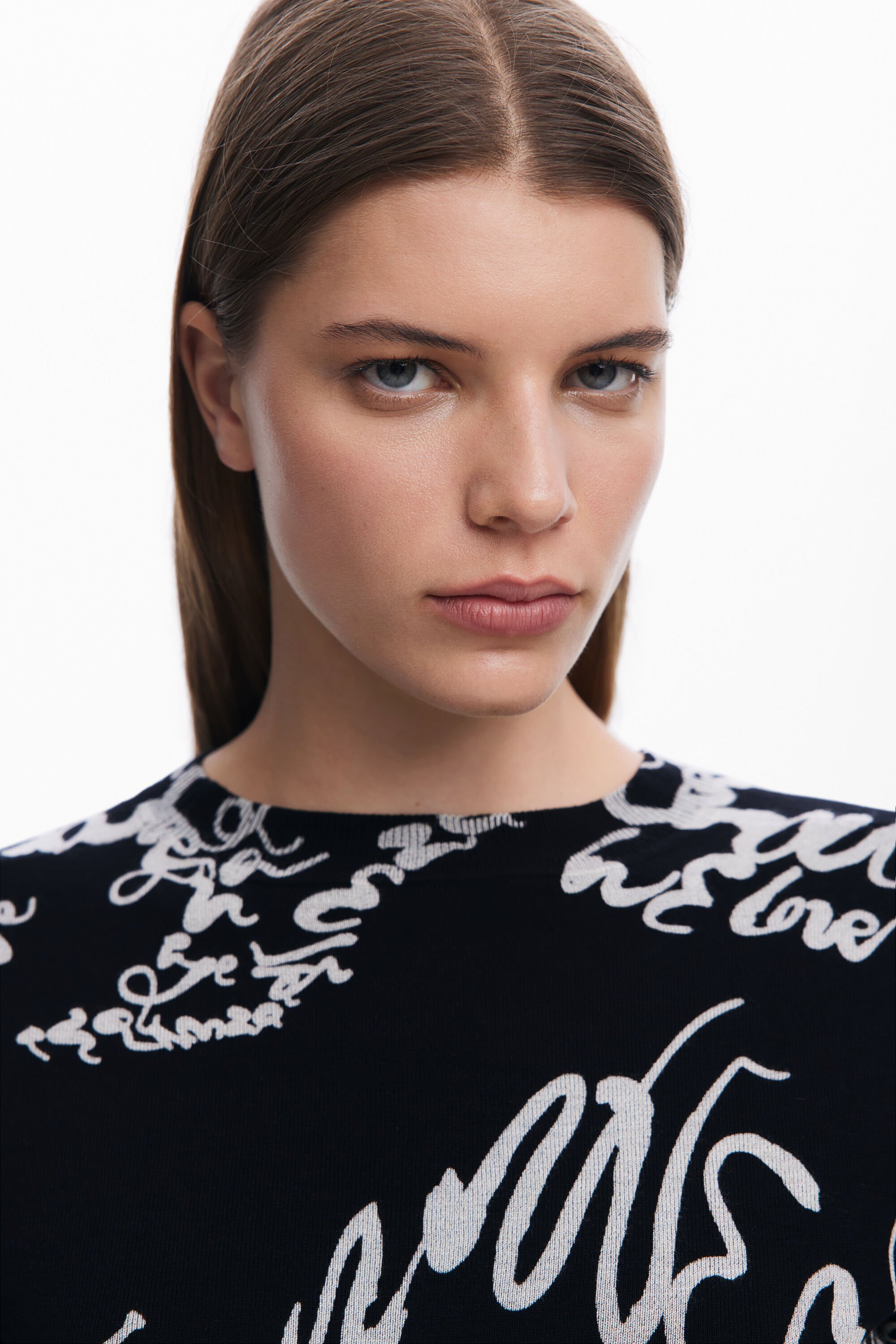 売れ筋商品|||デジグアル ニット&セーター アウター レディース Women's Fine Lettering Sweater Black Fine Lettering Sweater Women's I Desigual.com