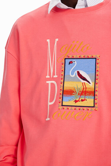Sudadera bordado flamenco | Desigual