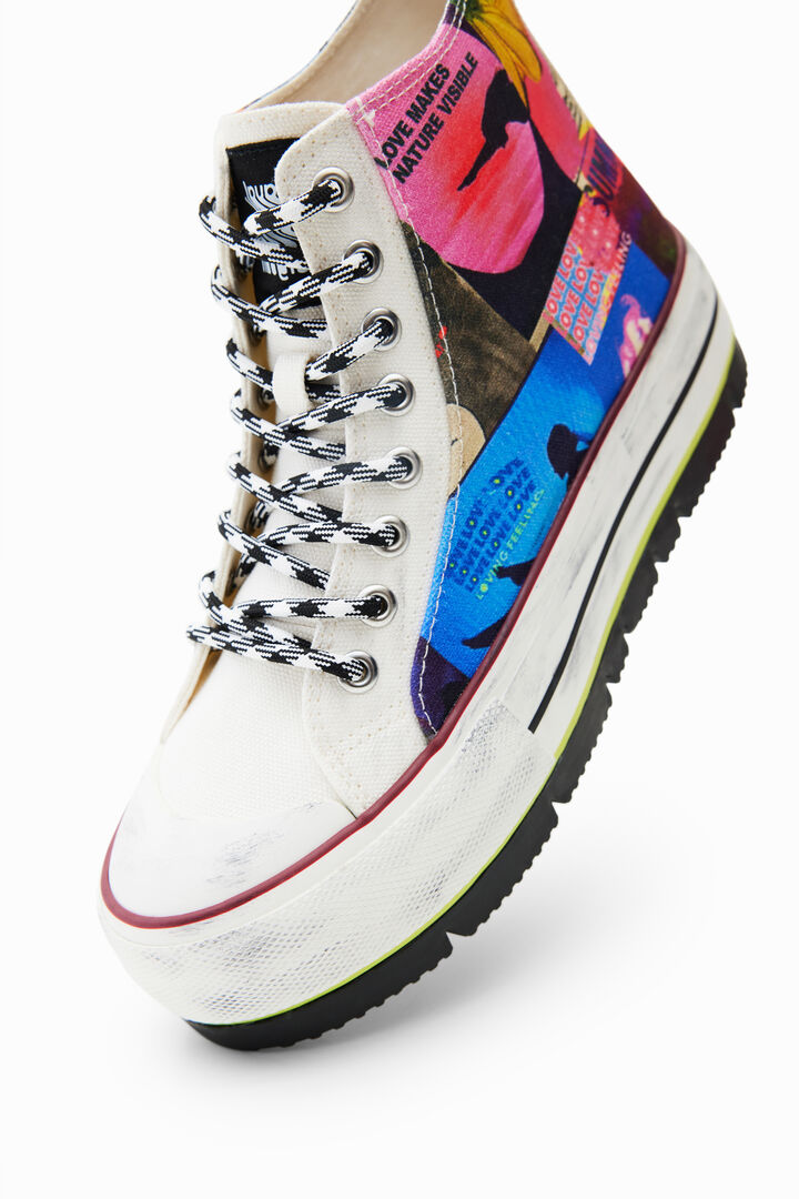 Sneakers alte plateau collage | Desigual