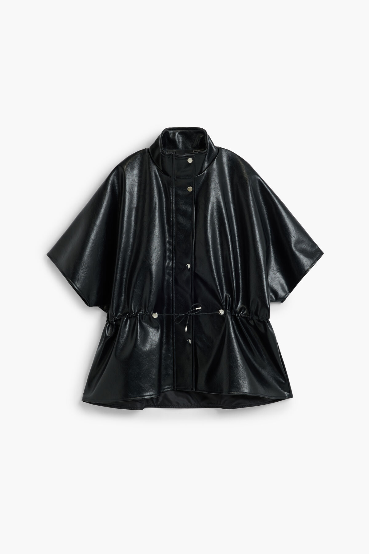 フェイクレザーのポンチョ 黒 レディースアクセサリーの I Desigual.com
