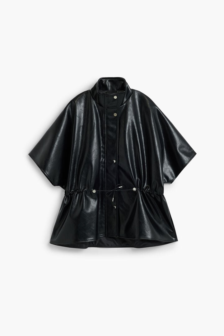Poncho Leather Effect