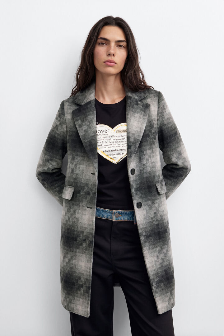 Manteau long en laine