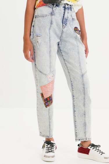 Relaxed jeans featuring Disney's Mickey Mouse | Desigual