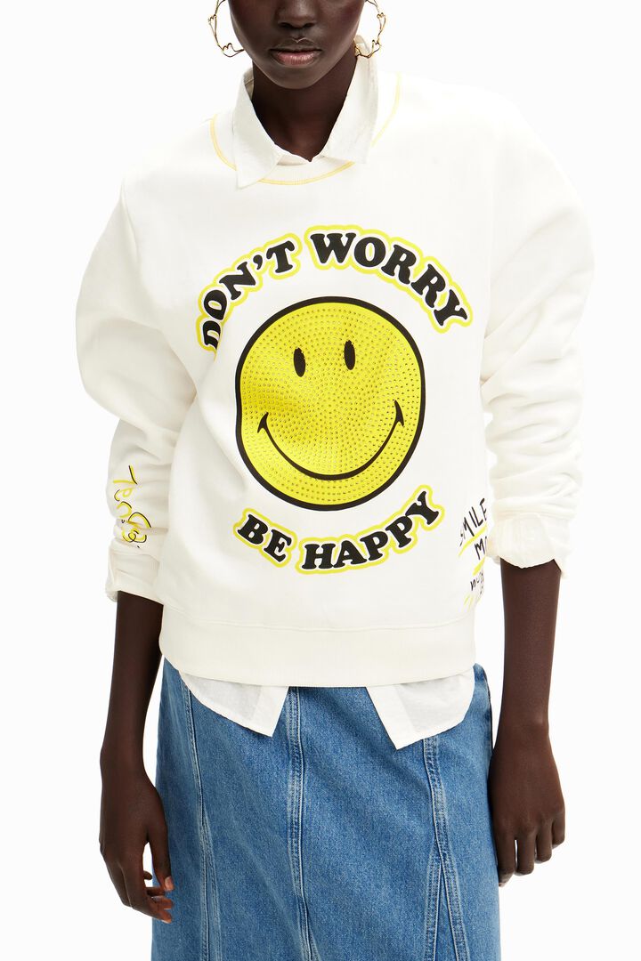 Smiley Originals ® strass sweatshirt | Desigual