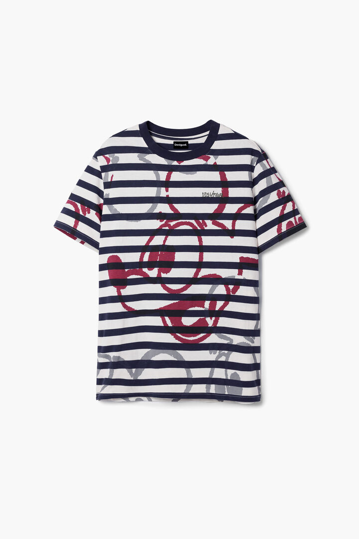 Camiseta rayas y Mickey | Desigual