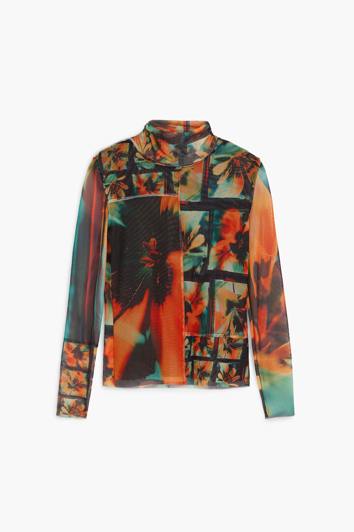 Bedrucktes T&uuml;ll-T-Shirt