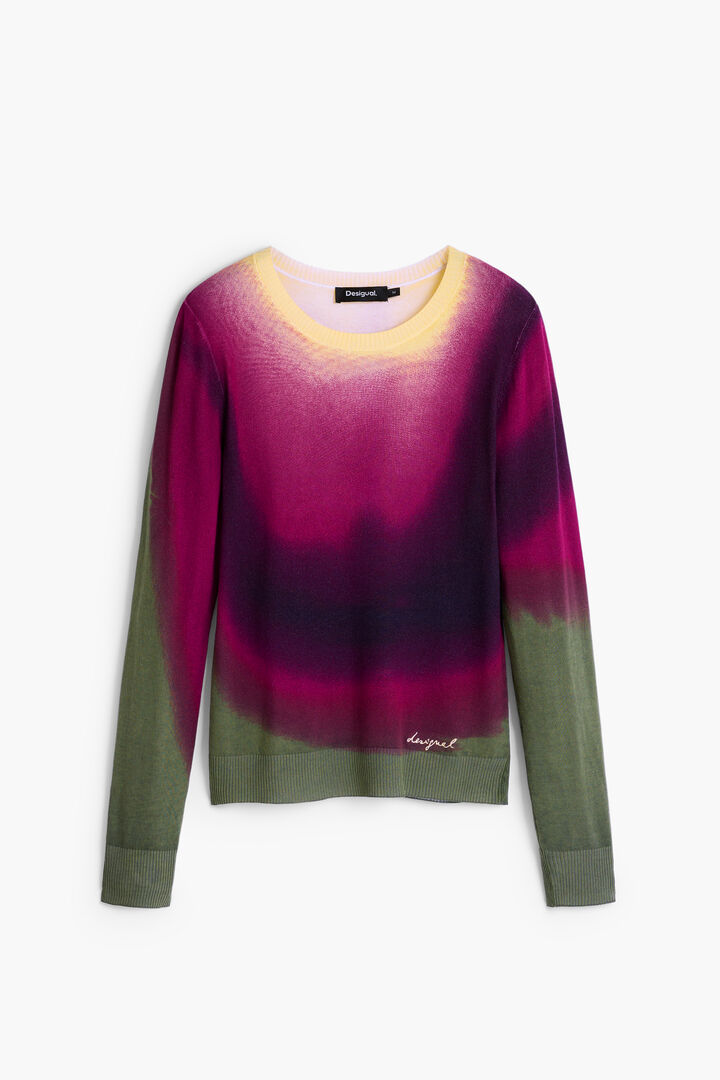 Fine knit sweater Gradient Effect