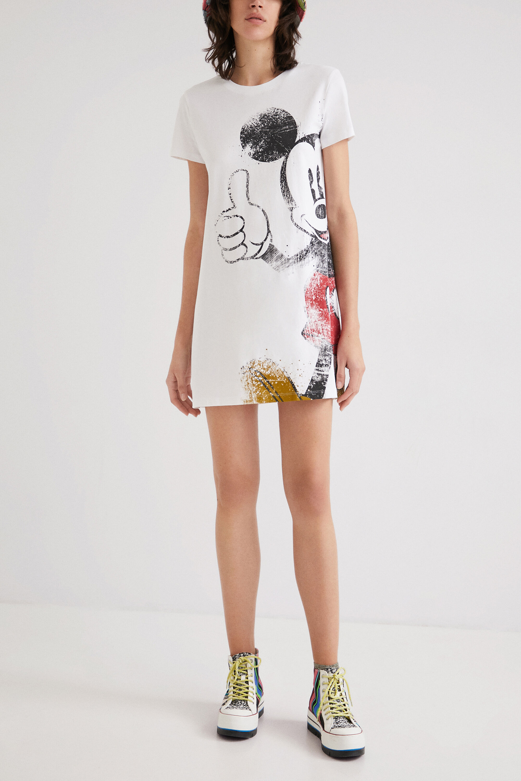 Vestito T-shirt di Topolino, l'iconico personaggio Disney | Desigual.com