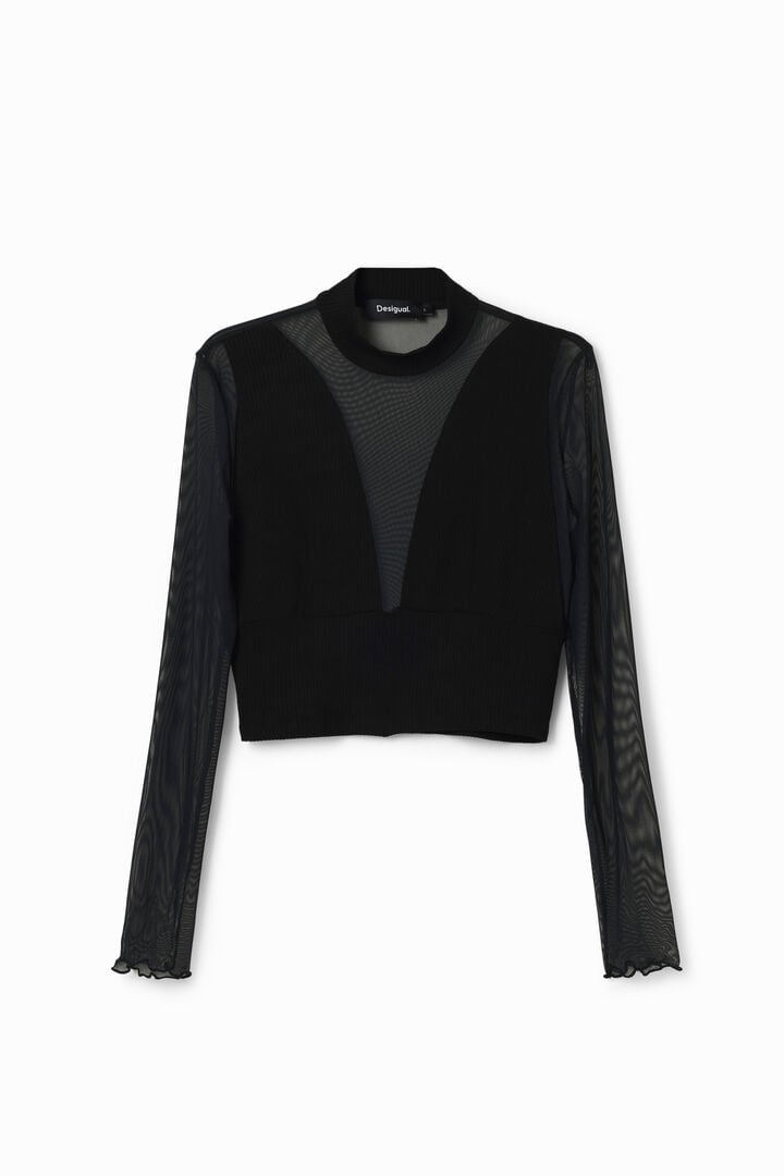 Camiseta tul transparencia | Desigual