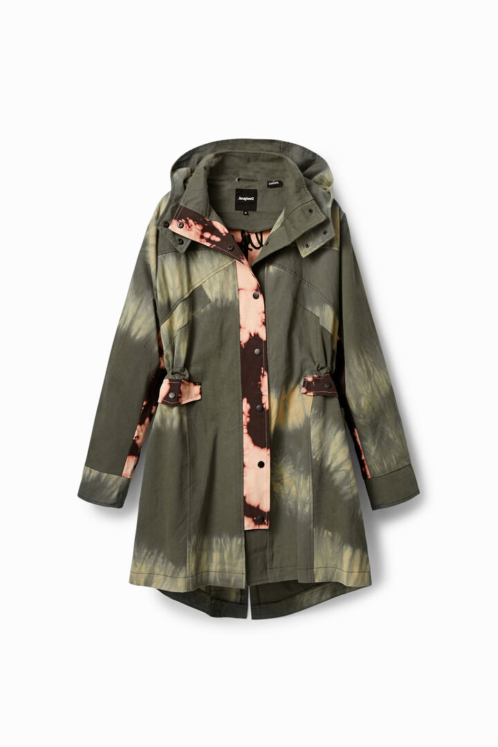 Parka double tie and dye