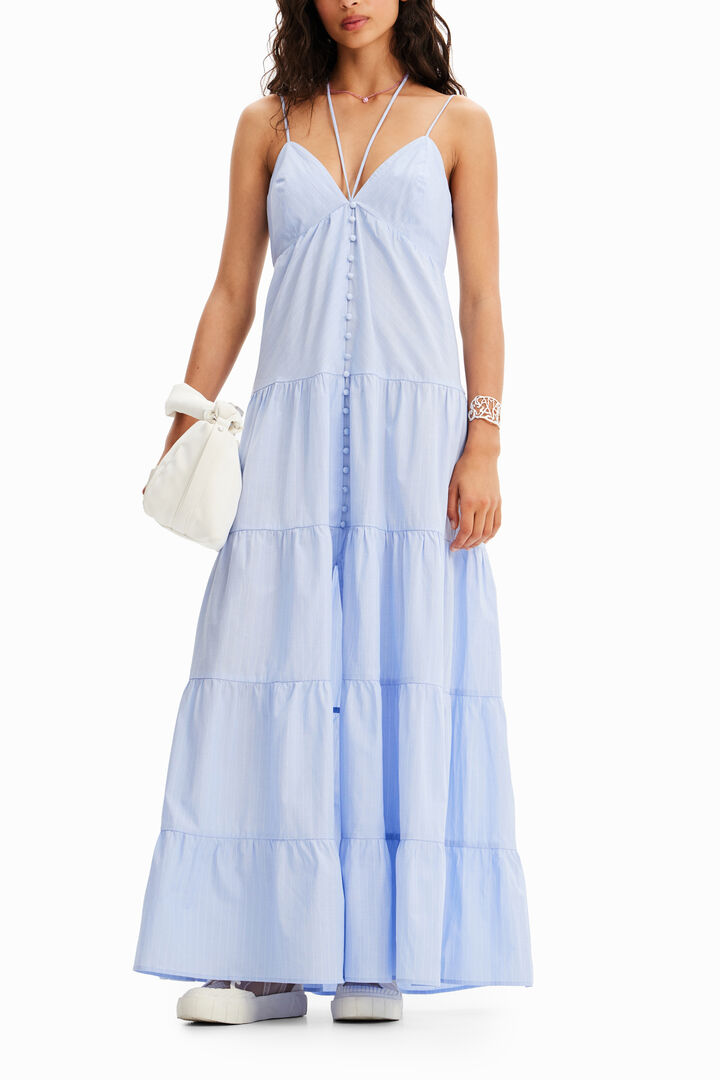 Vestit llarg ratlles | Desigual