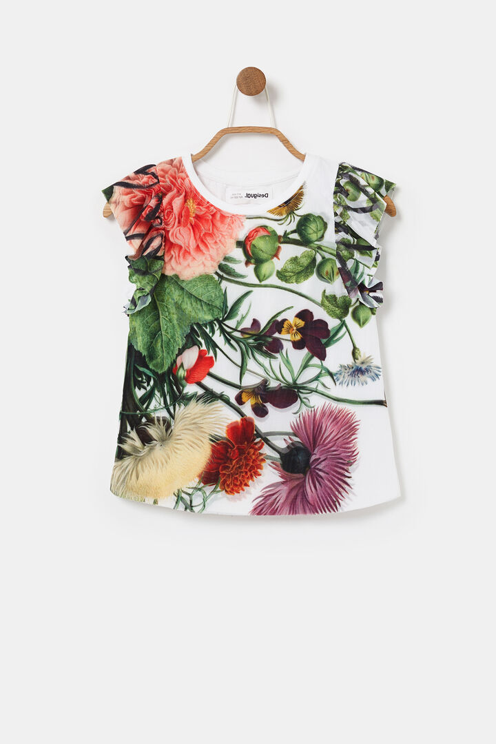Ruffle-sleeve T-shirt | Desigual
