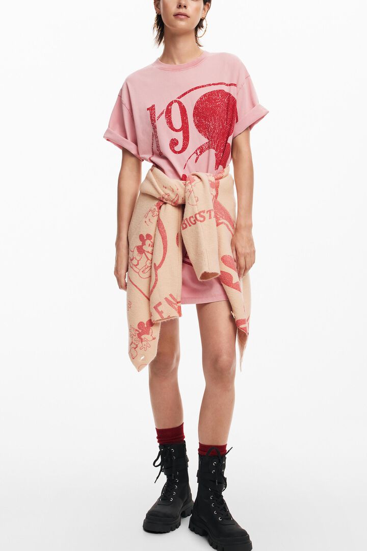Short dress with short sleeves Mickey | Desigual