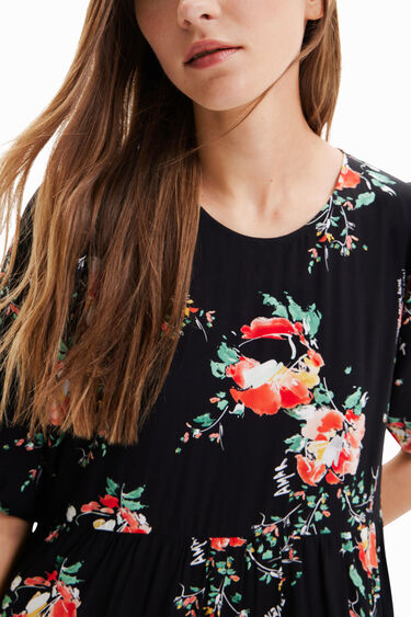 Vestido midi floral | Desigual