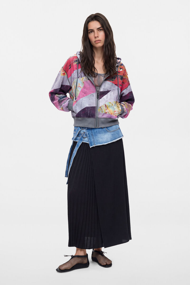 Reversible Printed Sweatshirt